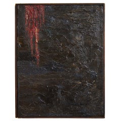 Abstract Oil on Canvas Painting by Robert Gorman, Framed, 1959