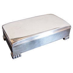 Art Deco Sterling Silver Box by Poole Silversmiths