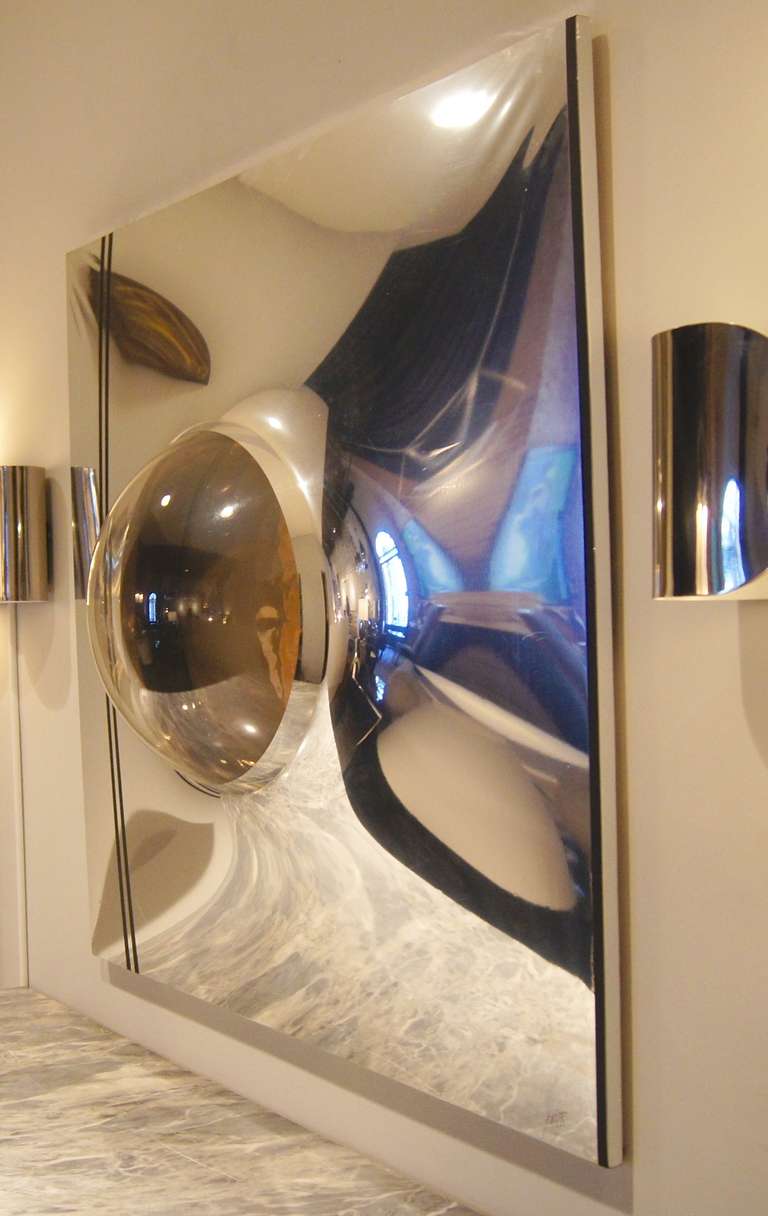 Mylar and Clear Plexiglass Wall Art by Ron Fritts/ RH Studio, USA, 1970's