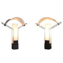 Pair of "Palio" Table Lamps by Arteluce
