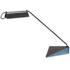 Black Enameled Iron Desk Lamp by Koch and Lowy, USA, 1970s