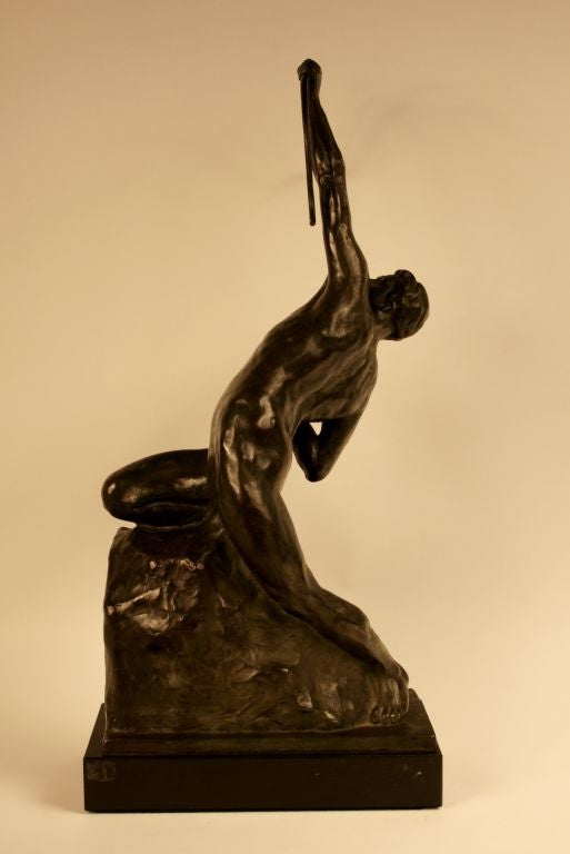Bronze Statue by Jean Debo In Excellent Condition In Los Angeles, CA