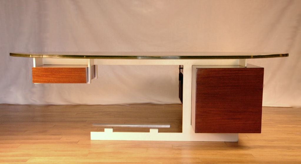 Mid-20th Century Modernist Desk By Jules Leleu
