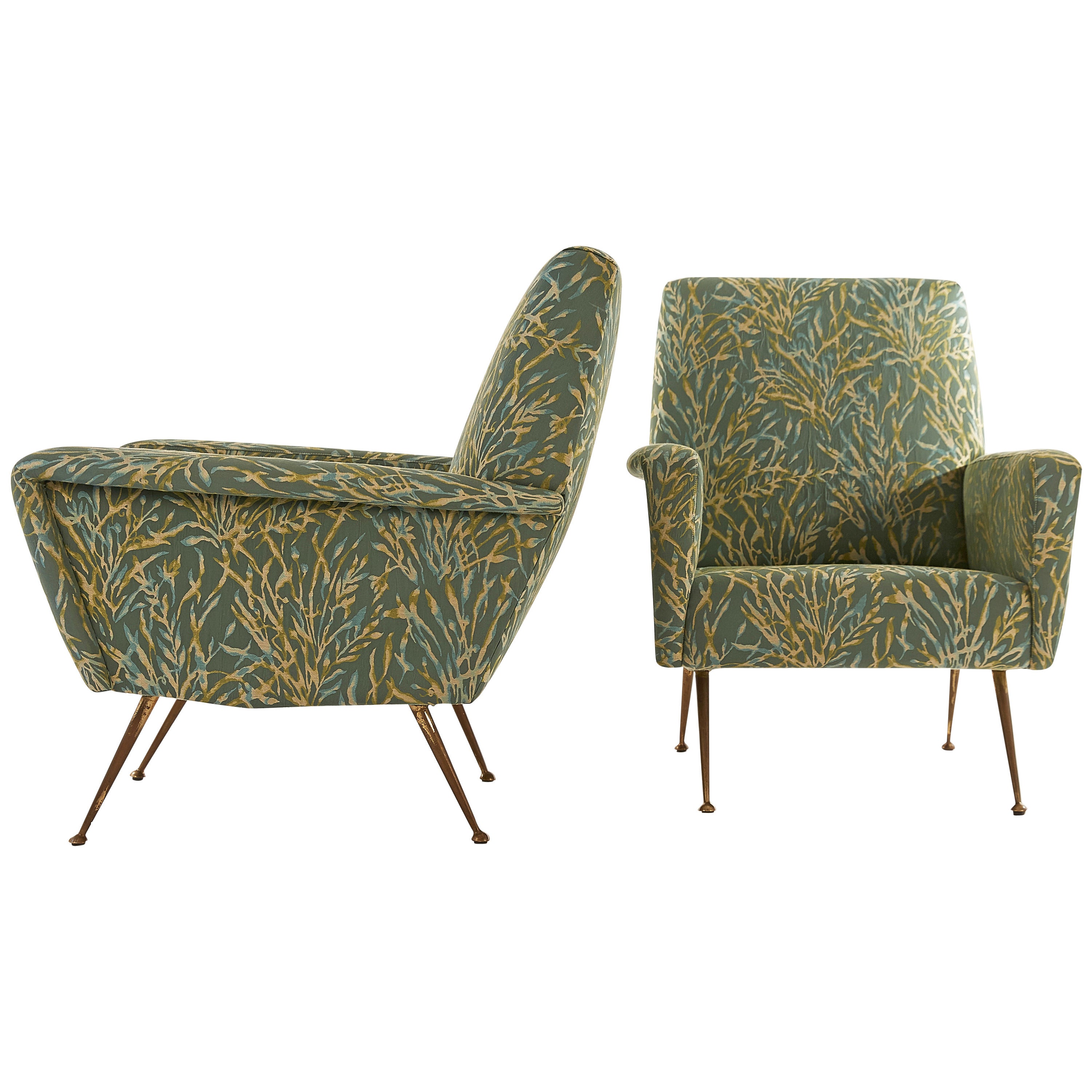 Pair of Armchairs, Italy, 1950s