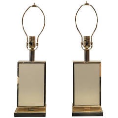 Elegant and small pair of French lamps