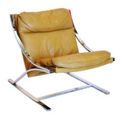Paul Tuttle Chromed Steel "zeta" Lounge Chair For Strassle