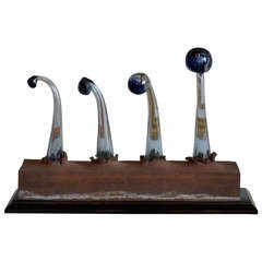Organic Blown Glass and Terracotta Sculpture, USA 1980s