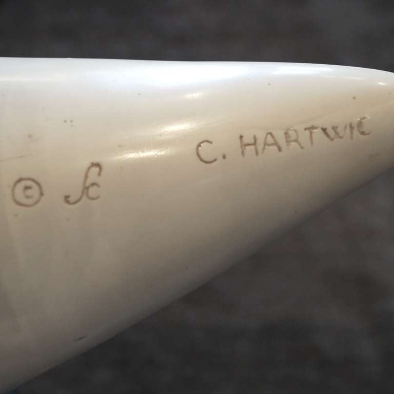 Mid-20th Century Marble Dove by Cleo Hartwig, USA 1960s