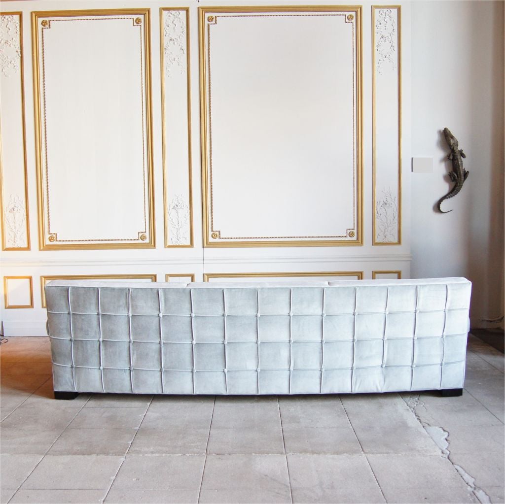 American Custom 50's Inspired Curved Sofa By Denman Design