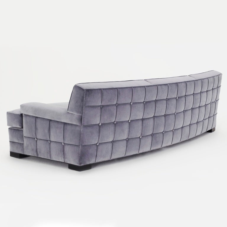 Contemporary Custom 50's Inspired Curved Sofa By Denman Design
