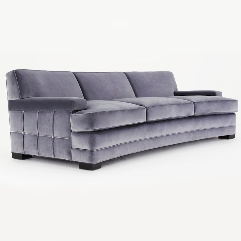 Custom 50's Inspired Curved Sofa By Denman Design 1