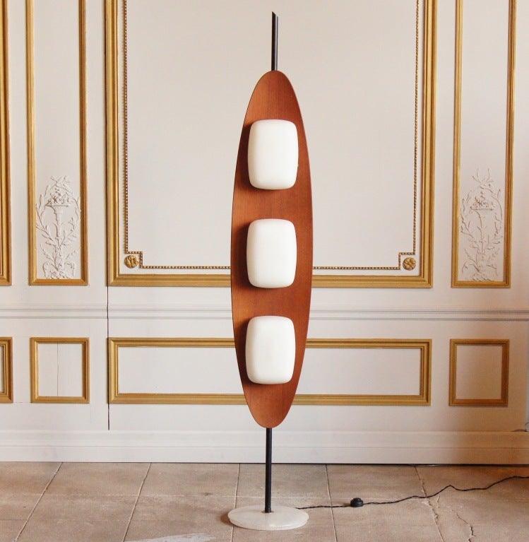 Three Light Floor Lamp by Reggiani, Italy, 1960's
