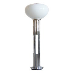 Chrome and glass Standing Lamp, Italy, 1960's
