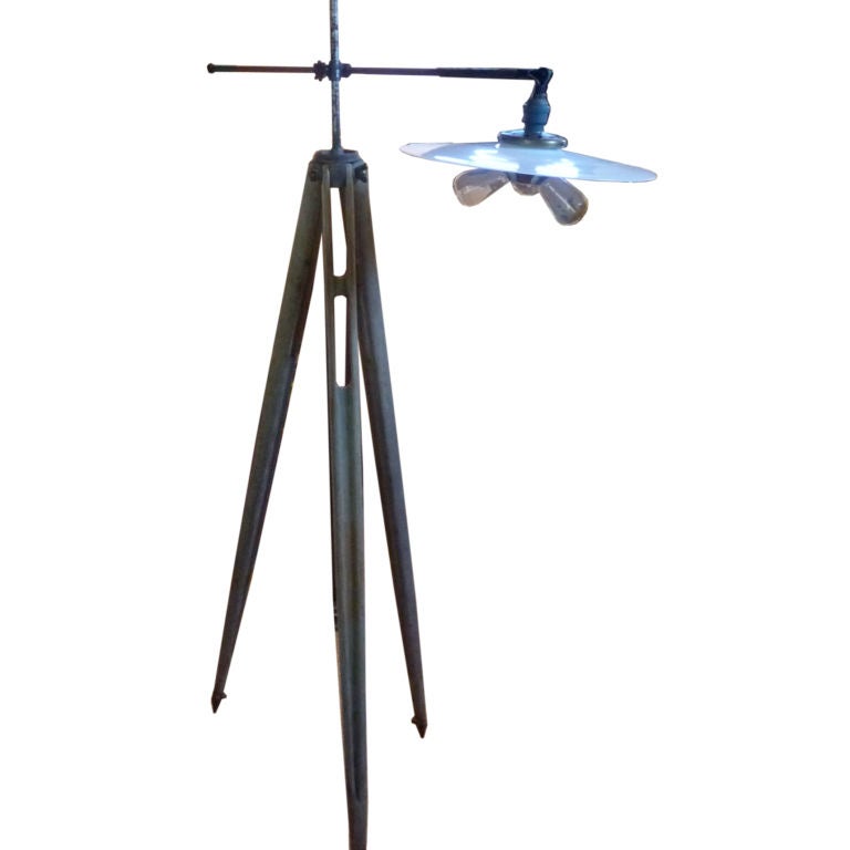 Vintage Tripod Lamp For Sale