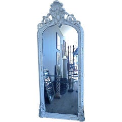 Antique 6 1/2 Feet Tall Pier Mirror