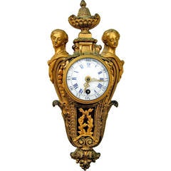Louis XVI Style Ormolu Cartel Clock, circa 1880 5