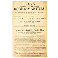 Fox's Original and Complete Book of Martyrs, circa 1780