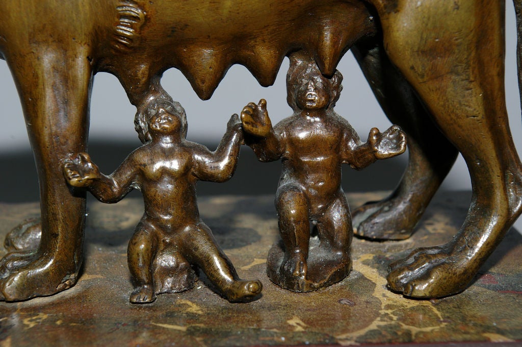 Néoclassique Souvenir du Grand Tour de Romulus & Remus:: vers 1780