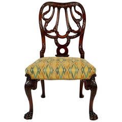 English Mahogany Side Chair in the Style of Thomas Chippendale, 19th Century 6