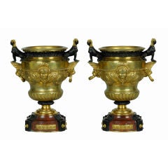 Pair of Gilt Bronze Coolers