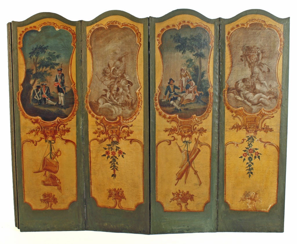 Empire French Eight-Panel Screen, circa 1800