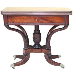 English Late Regency Card Table