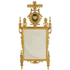 Italian Neoclassical Giltwood Mirror, circa 1790 3