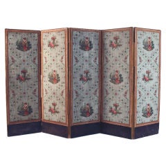 French Wallpaper Screen, circa 1800 6