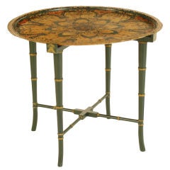 Russian Tole Tray With Stand