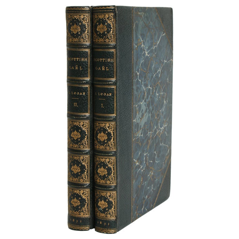 These antique books were published in London by Smith, Elder and Co. in 1831. The books contain a historical and descriptive account of the inhabitants, antiquities and national peculiarities of Scotland. Each book contains both color and black and