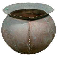 Vintage French Large Copper Industrial Style Vessel, circa 1900 2