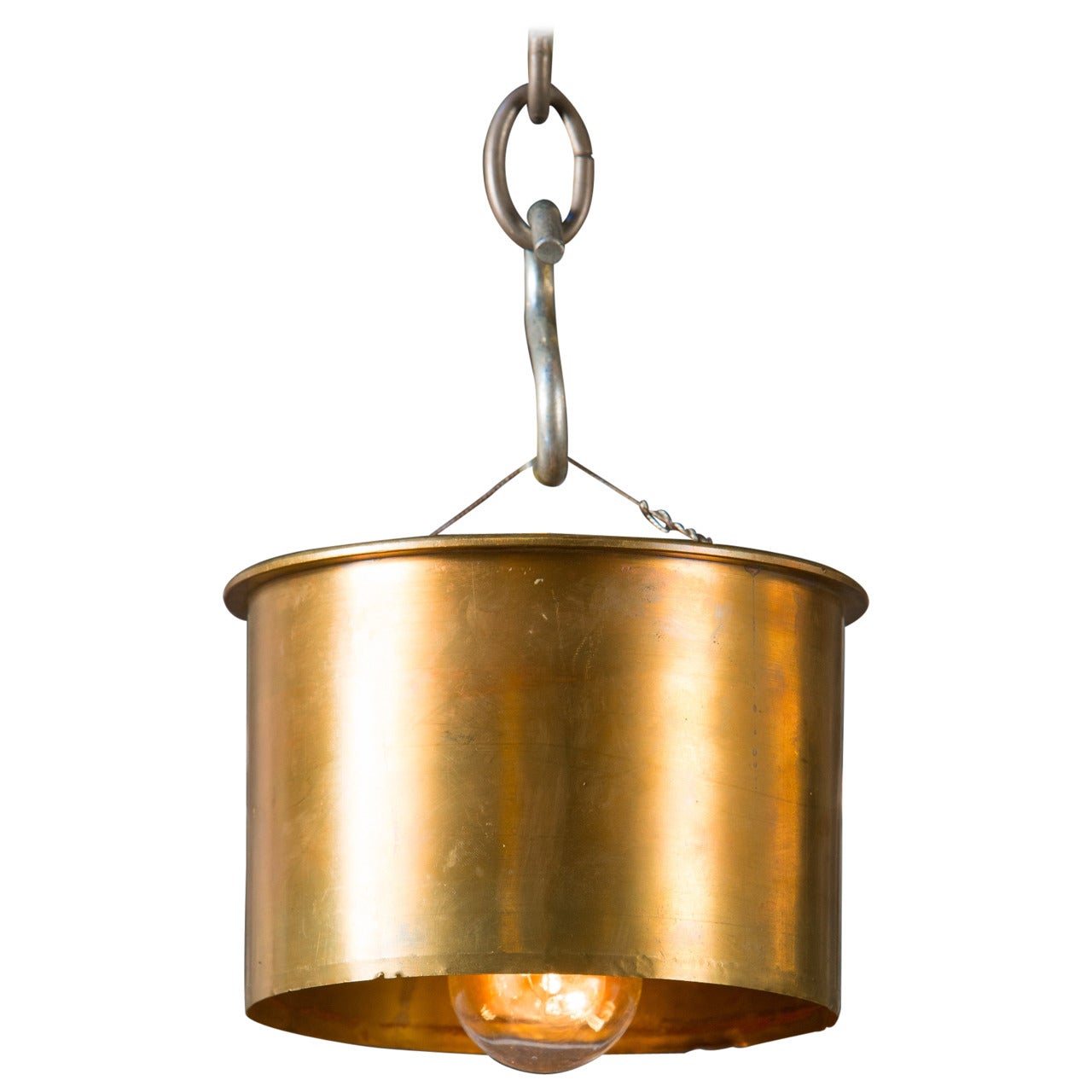 Vintage European Solid Brass Flushmount Light