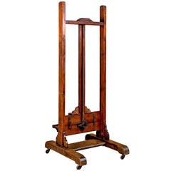 Antique French Rolling Easel