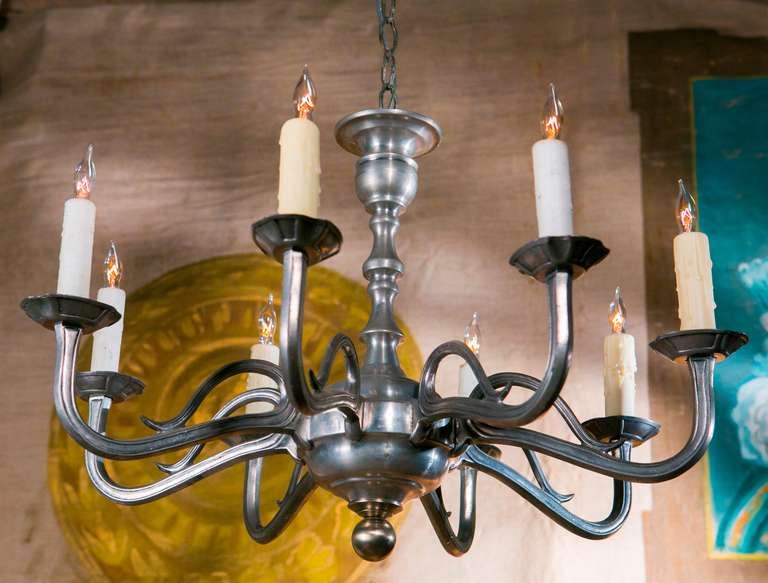 pewter chandeliers