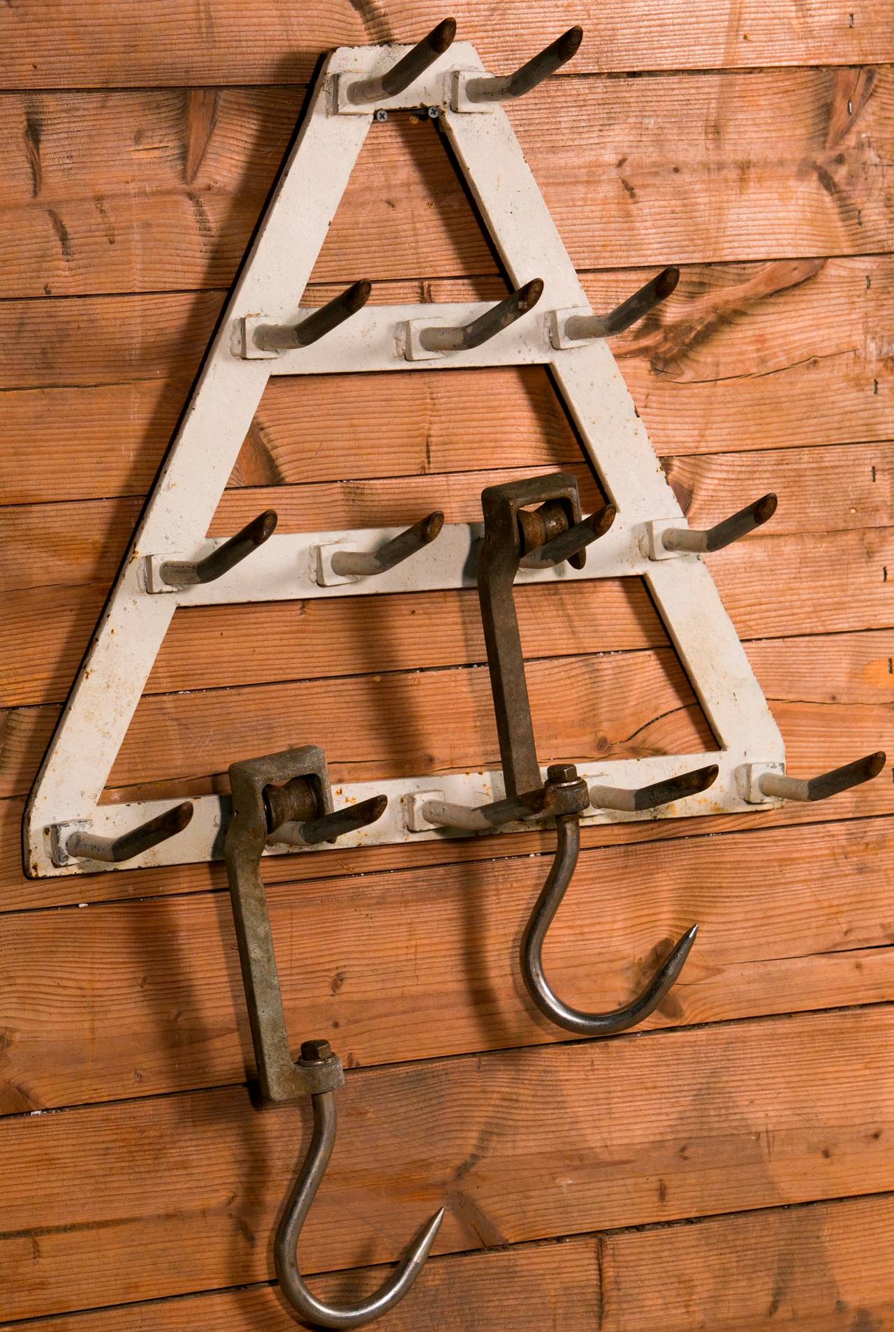 Mid-20th Century Set of Four French Butcher's Hooks