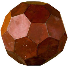 Vintage French Copper Academic Polyhedron