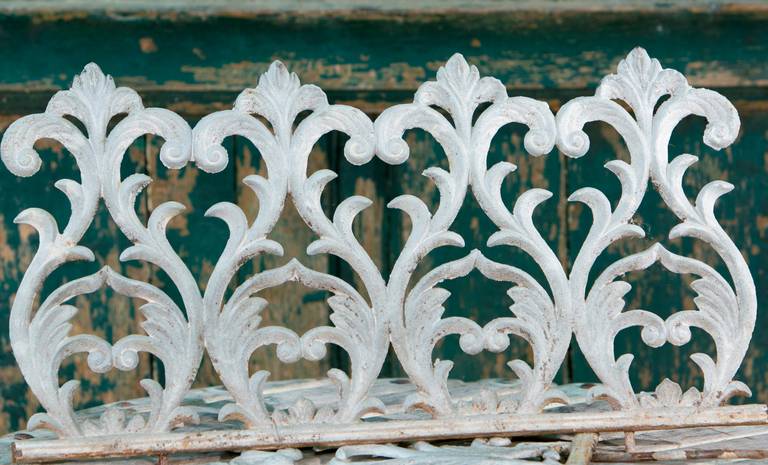Painted Collection of Vintage French Garden Edging