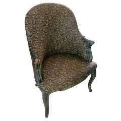 Napoleon III Upholstered Arm Chairs