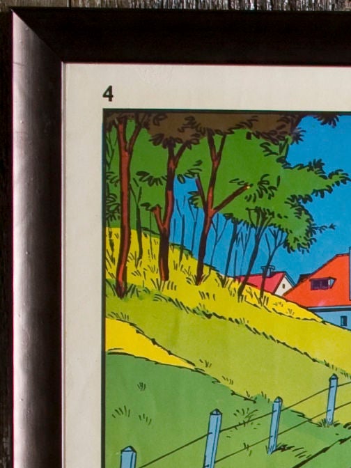 Vintage Belgian Safety Chart in French