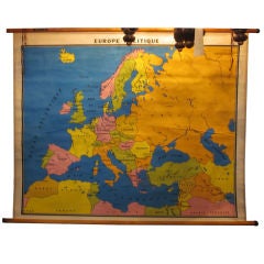 Vintage French schoolhouse map