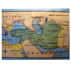 Handgemalte Karte des Persischen Reiches