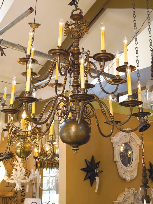 20th Century Monumental Flemish chandelier