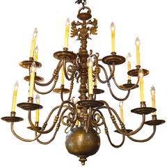 Antique Monumental Flemish chandelier