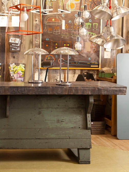 Wood Antique store counter with original top and finish
