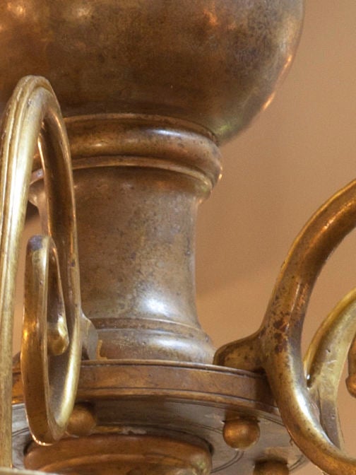 Flemish brass chandelier 1