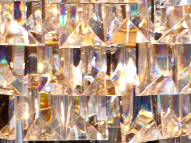 Italian crystal pendant with 5 tiers.