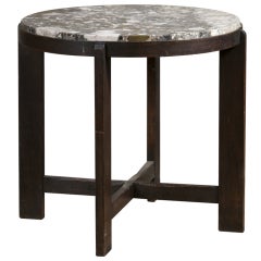Classic Art Deco Marble Top Table