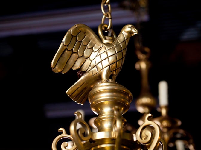 eagle chandelier