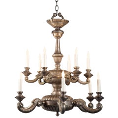 Antique Two-Tier "Pewter" Light