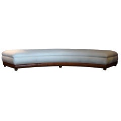 French 1920'S Curved Sofa
